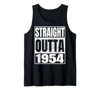 Straight Outta 1954 Classic Year Birth of Birthday Vintage Canotta