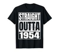 Straight Outta 1954 Classic Year Birth of Birthday Vintage Maglietta