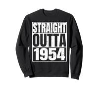 Straight Outta 1954 Vintage Year Classic Birth of Birthday Felpa