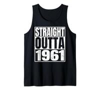 Straight Outta 1961 Vintage Year Classic Birth of Birthday Canotta