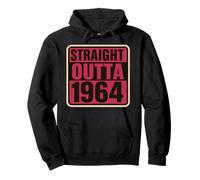 Straight Outta 1964 Born Birthday Retro Vintage Donna B-Day Felpa con Cappuccio