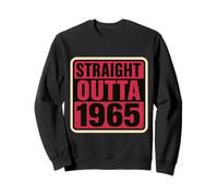 Straight Outta 1965 Born Birthday Retro Vintage Donna B-Day Felpa