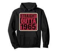 Straight Outta 1965 Born Birthday Retro Vintage Donna B-Day Felpa con Cappuccio