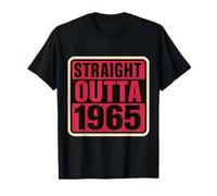 Straight Outta 1965 Born Birthday Retro Vintage Donna B-Day Maglietta