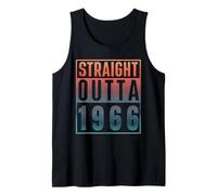 Straight Outta 1966 Birth of Birthday Classic 1966 Vintage Canotta