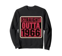 Straight Outta 1966 Born Birthday Retro Vintage Donna B-Day Felpa