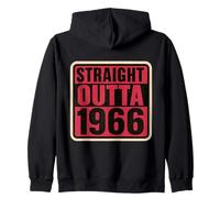 Straight Outta 1966 Born Birthday Retro Vintage Donna B-Day Felpa con Cappuccio