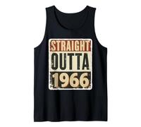 Straight Outta 1966 Born Birthday Retro Vintage Uomo Donna Canotta