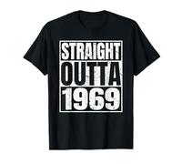 Straight Outta 1969 Retro Birthday Idea Born In 1969 Vintage Maglietta