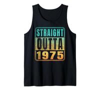 Straight Outta 1975 Classic Birth of Birthday Years Retro Canotta