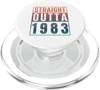 Straight Outta 1983 Birth Of Birthday Classic 1983 Vintage PopSockets PopGrip per MagSafe