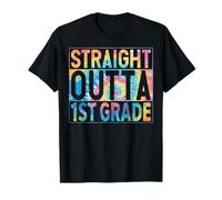 Straight Outta 1st Grade Graduate Class 2026 1st Grade Funny Maglietta