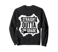 Straight Outta 2 ° Grado Secondo Laureato Studente di Laurea Felpa