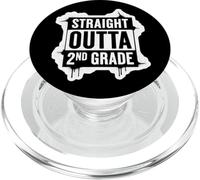 Straight Outta 2 ° Grado Secondo Laureato Studente di Laurea PopSockets PopGrip per MagSafe