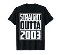 Straight Outta 2003 Birthday Year Vintage 2003 Men Women Maglietta