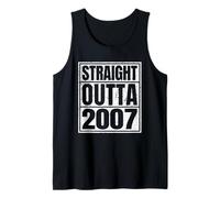Straight Outta 2007 Classic Years Vintage Birth of Birthday Canotta