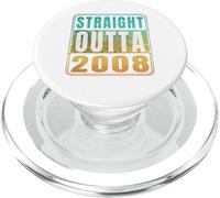 Straight Outta 2008 Classic Birth Of Birthday Years Retro PopSockets PopGrip per MagSafe