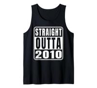 Straight Outta 2010 Classic 2010 Vintage Birth of Birthday Canotta