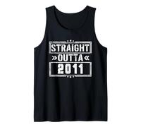 Straight Outta 2011 Birth of Birthday Born in 2011 Vintage Canotta