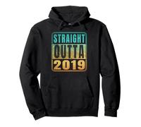 Straight Outta 2019 Classic Birth of Birthday Years Retro Felpa con Cappuccio