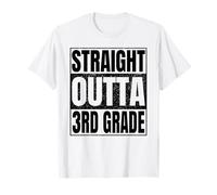 Straight Outta 3rd Grade Graduate Class of 2026 Third Grade Maglietta