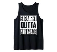 Straight Outta 4th Grade Graduation Kids Boys Fourth Grade Canotta