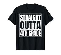 Straight Outta 4th Grade School Graduation Class of 2026 Maglietta