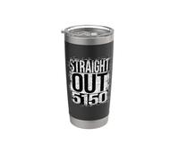 Straight Outta 5150 grungy stile Bicchiere termico in acciaio inox doppia parete