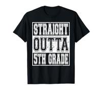 Straight Outta 5th Grade Graduation for Her Him Fifth Grade Maglietta