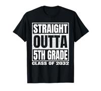 Straight Outta 5th Grade School Graduation Class of 2032 Maglietta