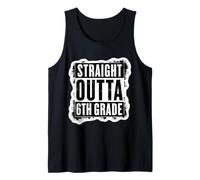 Straight Outta 6 ° Grado Laureato Sesto Grader Canotta