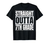 Straight Outta 7th Grade Class 2026 Graduate Seventh Grade Maglietta