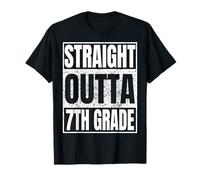 Straight Outta 7th Grade Class 2026 Graduation Seventh Grade Maglietta