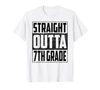 Straight Outta 7th Grade School Graduate 2026 Seventh Grade Maglietta