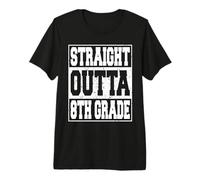 Straight Outta 8th Grade Funny 2026 Eighth Graduation Gifts Maglietta Premium