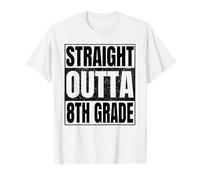 Straight Outta 8th Grade Graduate Class of 2026 Eighth Grade Maglietta