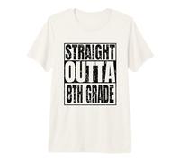 Straight Outta 8th Grade Graduation 2026 Degree Class Gifts Maglietta Premium