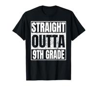 Straight Outta 9th Grade Graduation Class 2026 Ninth Grade Maglietta