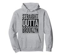 Straight Outta Brooklyn - Maglietta New York Felpa con Cappuccio