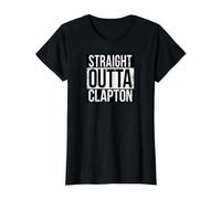 Straight Outta Clapton Londra Maglietta con Stampa Grafica Economica