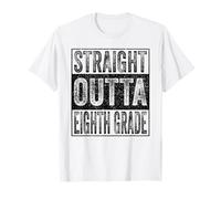 Straight Outta Eighth Grade Class of 2026 Graduate 8th Grade Maglietta