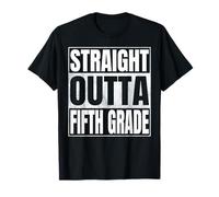 Straight Outta Fifth Grade Class of 2026 Graduate 5th Grade Maglietta