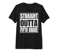 Straight Outta Fifth Grade Graduation Class 2026 5th Grade Maglietta Premium