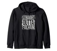 Straight Outta Fulham con Sguardo Grungy Felpa con Cappuccio