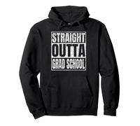 Straight Outta Grad School Graduate Class Of 2025 Graduation Felpa con Cappuccio