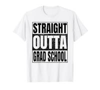 Straight Outta Grad School Graduate Class of 2026 Vintage Maglietta