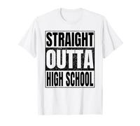 Straight Outta High School Graduate Class of 2026 Vintage Maglietta