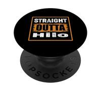Straight Outta Hilo Hawaii USA retrò invecchiato vintage PopSockets PopGrip Adesivo