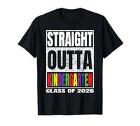 Straight Outta Kindergarten Graduation Class Of 2026 Gifts Maglietta