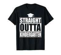 Straight Outta Kindergarten Tee Funny Class Gifts Graduation Maglietta